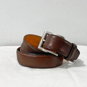Kirkland Signature Mens Dress Belt Brown Italian Full Grain Leather Upper 42/105